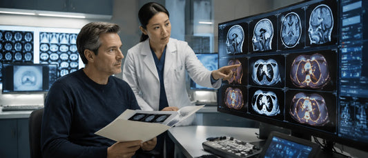 Advanced imaging diagnosis in China for U.S. patients with MRI CT scan and PET-CT second opinion radiology review workflow
