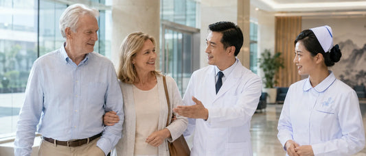Canadian patient discussing medical uncertainty and second opinion healthcare evaluation with doctor in hospital consultation room