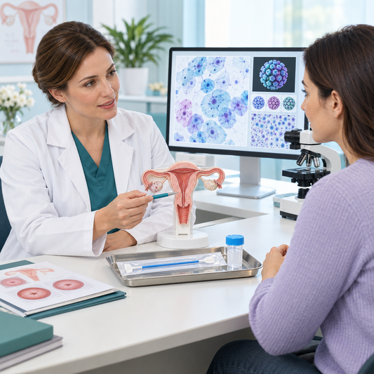 Gynecological examination with HPV subtype testing and TCT cervical cytology