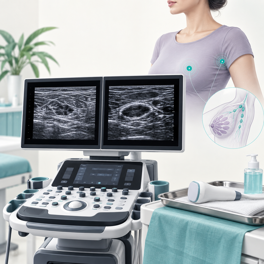 Breast and axillary drainage-area ultrasound assessment