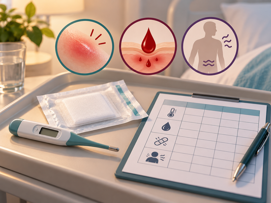 AI educational illustration: Infection, Bleeding and Other Risks
