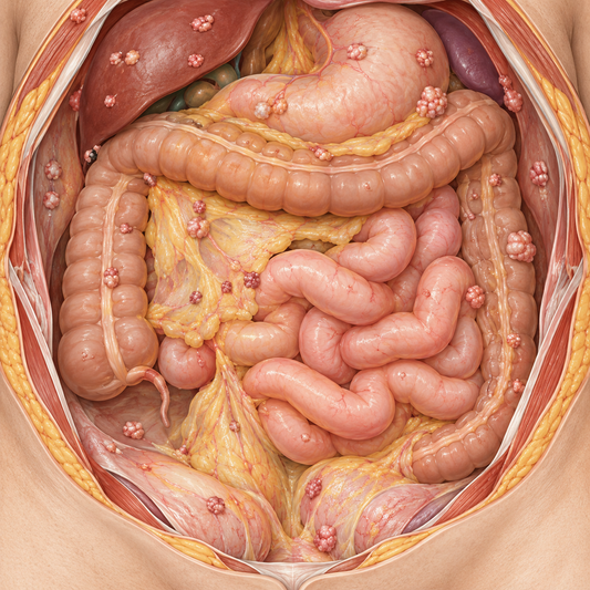 AI-generated educational illustration: Disease distribution. Not a real patient, scan or treating team.