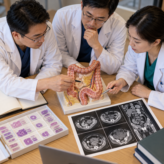 AI-generated educational illustration: Discuss the plan together. Not a real patient, scan or identified medical team.