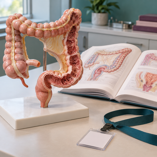 AI-generated educational illustration: Relevant specialist background. Not a real patient, scan or identified medical team.