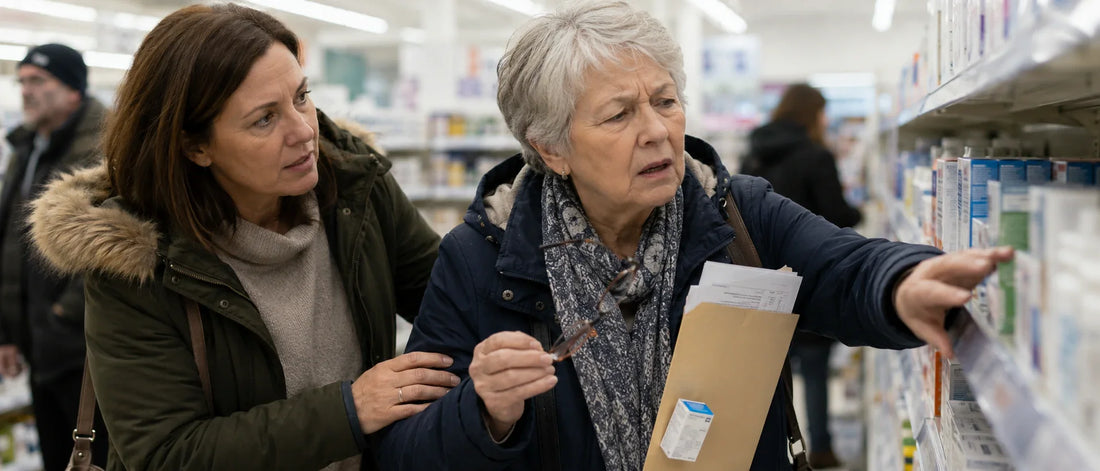 Canadian eye patient reviewing ophthalmology records for cataract and vision care pathway options, including cross-border eye treatment review.