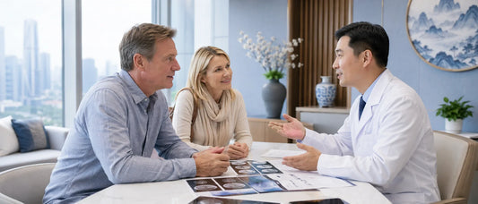Canadian patient structured medical decision-making consultation with doctor in Canada showing clarity in global healthcare decision process