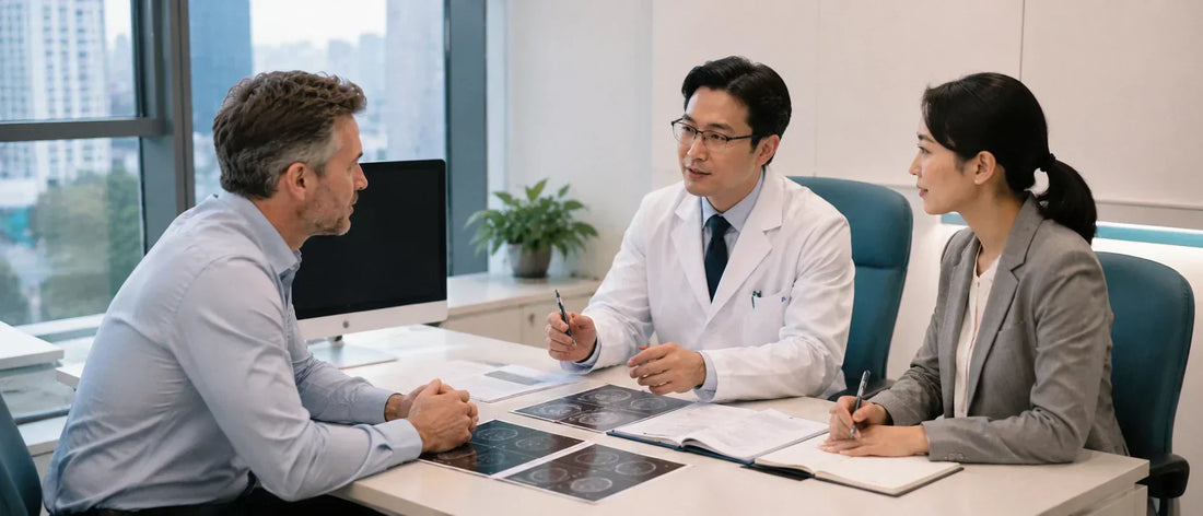 U.S. patient preparing medical records for a China medical second opinion and specialist case review