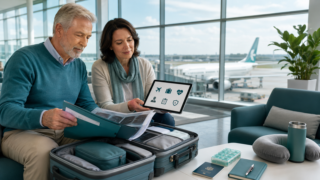 Canadian patient preparing documents for medical tourism in China and cross-border care planning