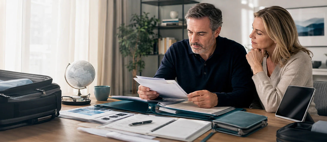French patient reviewing top medical treatment options in China with medical coordinator in premium international healthcare consultation setting