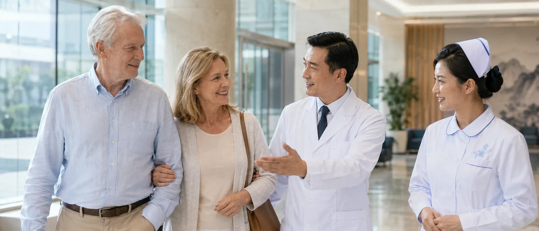 Canadian patient discussing medical uncertainty and second opinion healthcare evaluation with doctor in hospital consultation room
