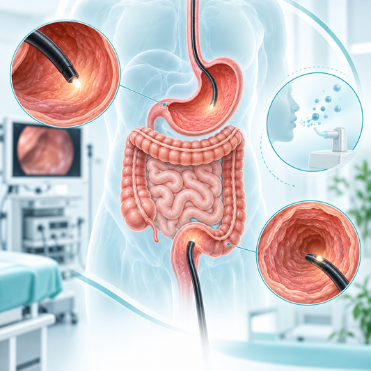 Gastroscopy, colonoscopy and Helicobacter pylori breath-test screening