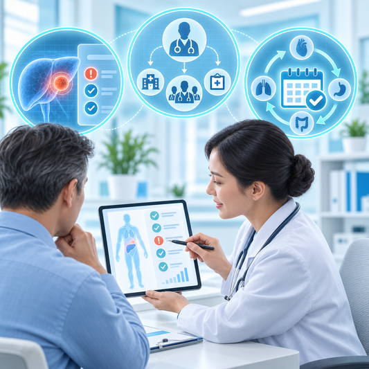 Medical report explanation and follow-up support after screening results