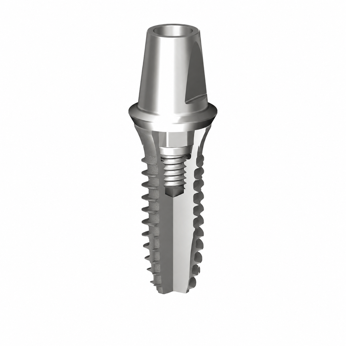 NobelActive dental implant, white background