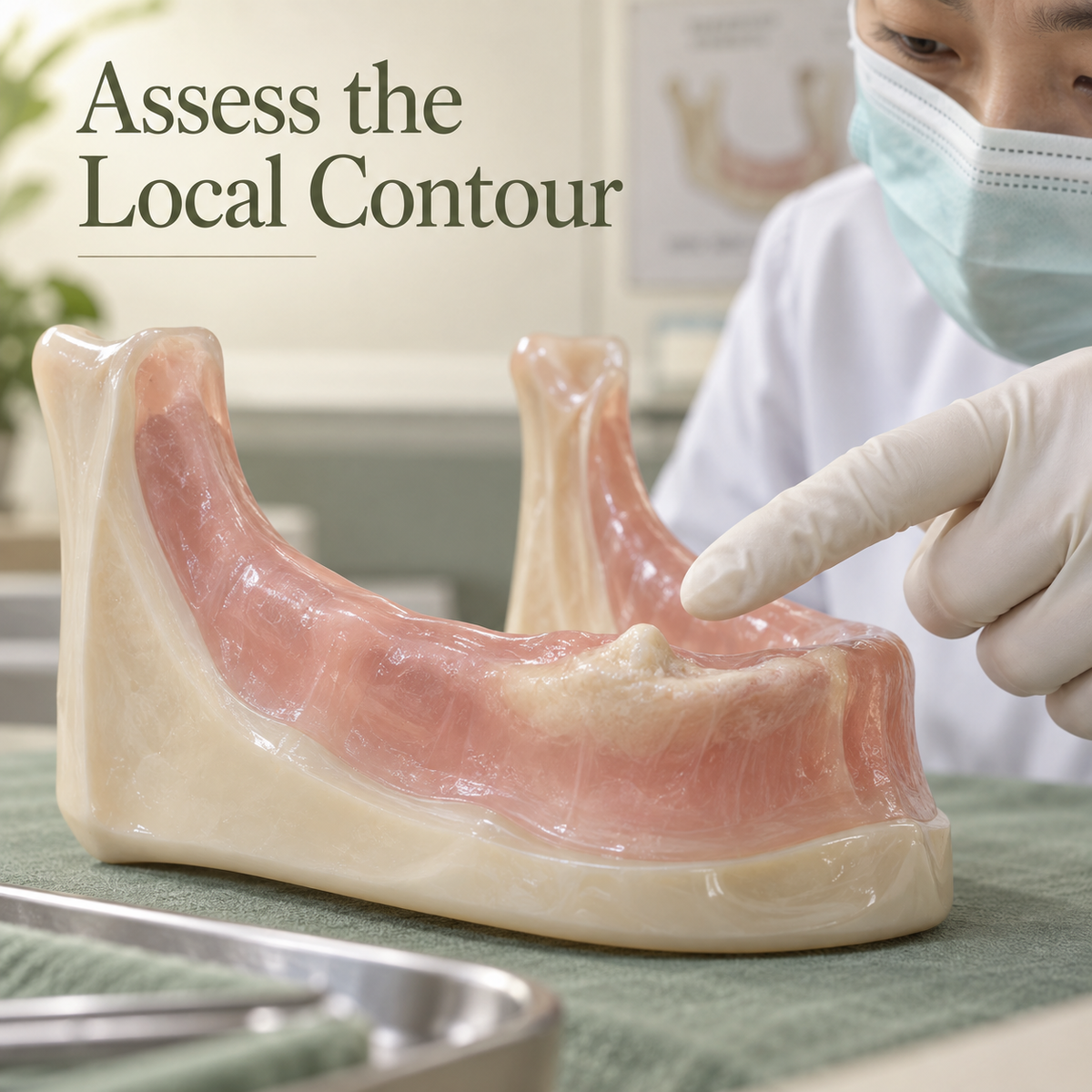 Assess the Local Contour. Educational illustration.