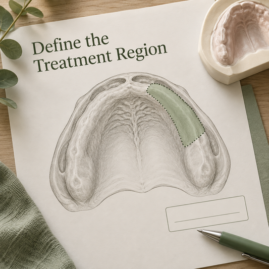Define the Treatment Region. Educational illustration.