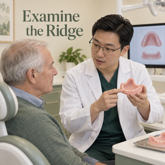 Examine the Ridge. Educational illustration.