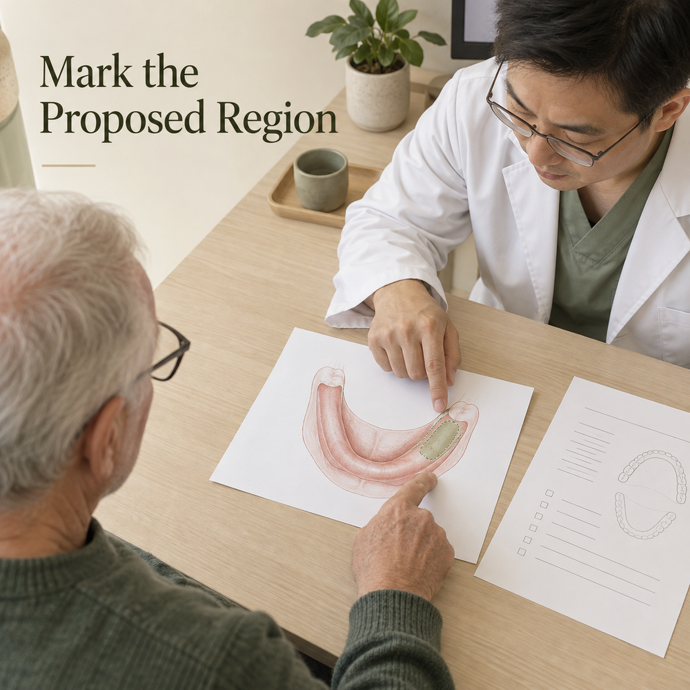 Mark the Proposed Region. Educational illustration.