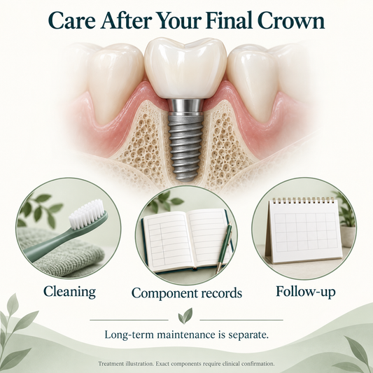 Axiom treatment: after. Conceptual illustration; exact components require clinical confirmation.