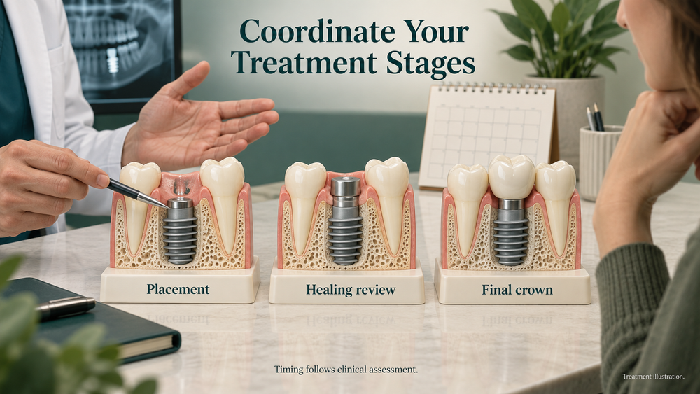 Educational Bicon treatment illustration. Exact components require clinical confirmation.