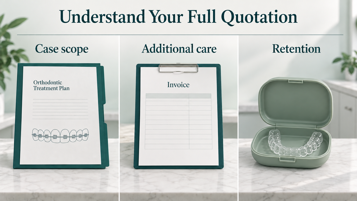 The quotation distinguishes case scope from separate procedures and retention. Educational illustration.