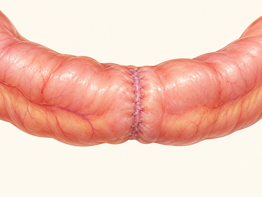 AI educational illustration: Healing at the Bowel Join