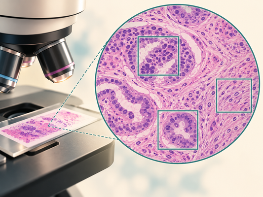AI educational illustration, not a diagnostic image or original study figure: Pathology Image Research