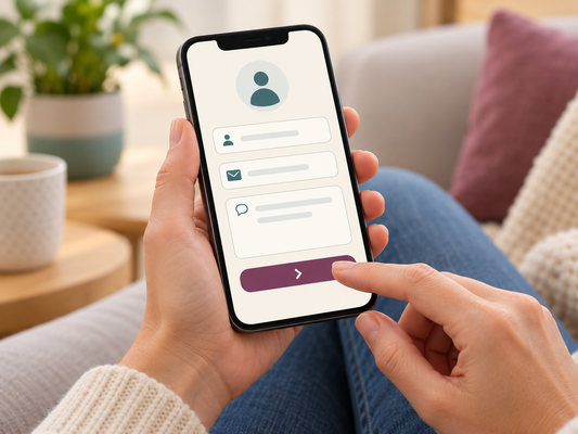 AI educational illustration: Start With Contact Details