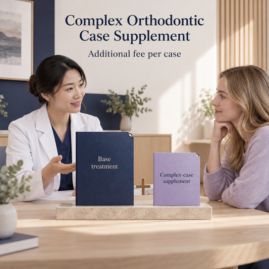 Complex-case supplement shown separately from the base treatment. Illustrative scene.