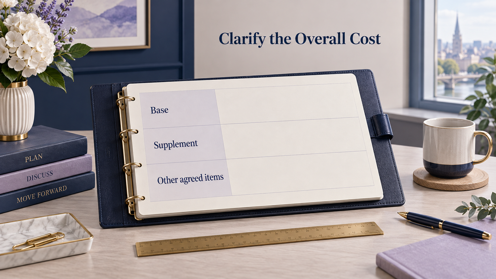 The supplement is one part of the overall quotation. Illustrative scene.