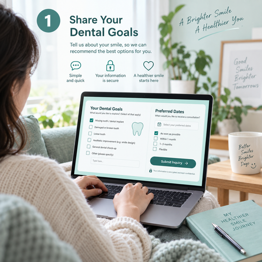 Cowell dental goals inquiry at home — conceptual illustration