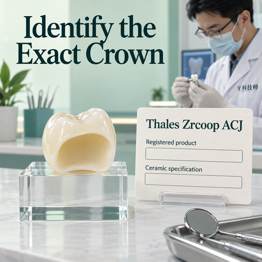 The ACJ product and precise ceramic specification are confirmed. Educational illustration.