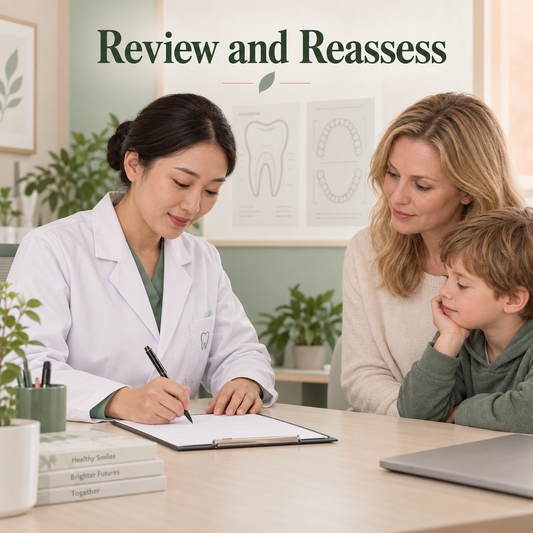 Specialist reassessment guides the next plan. Educational illustration.