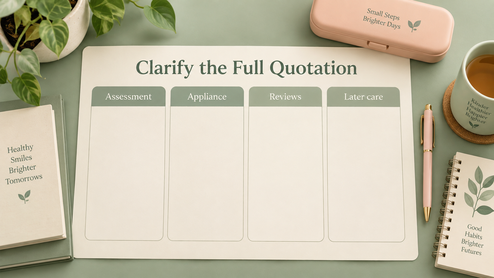 The full quotation separates appliance and other charges. Educational illustration.