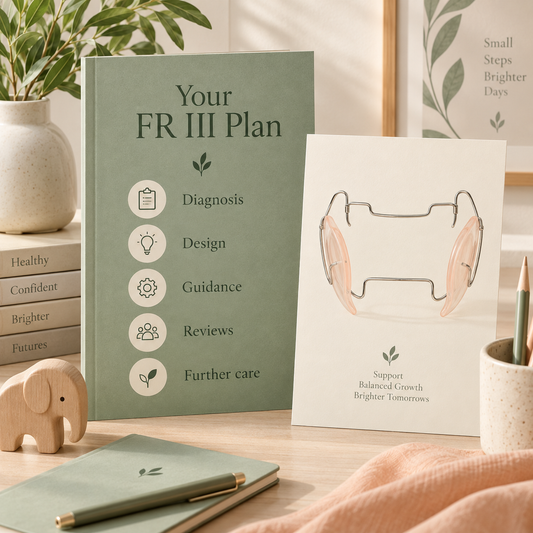 The written FR III plan connects diagnosis and follow-up. Educational illustration.