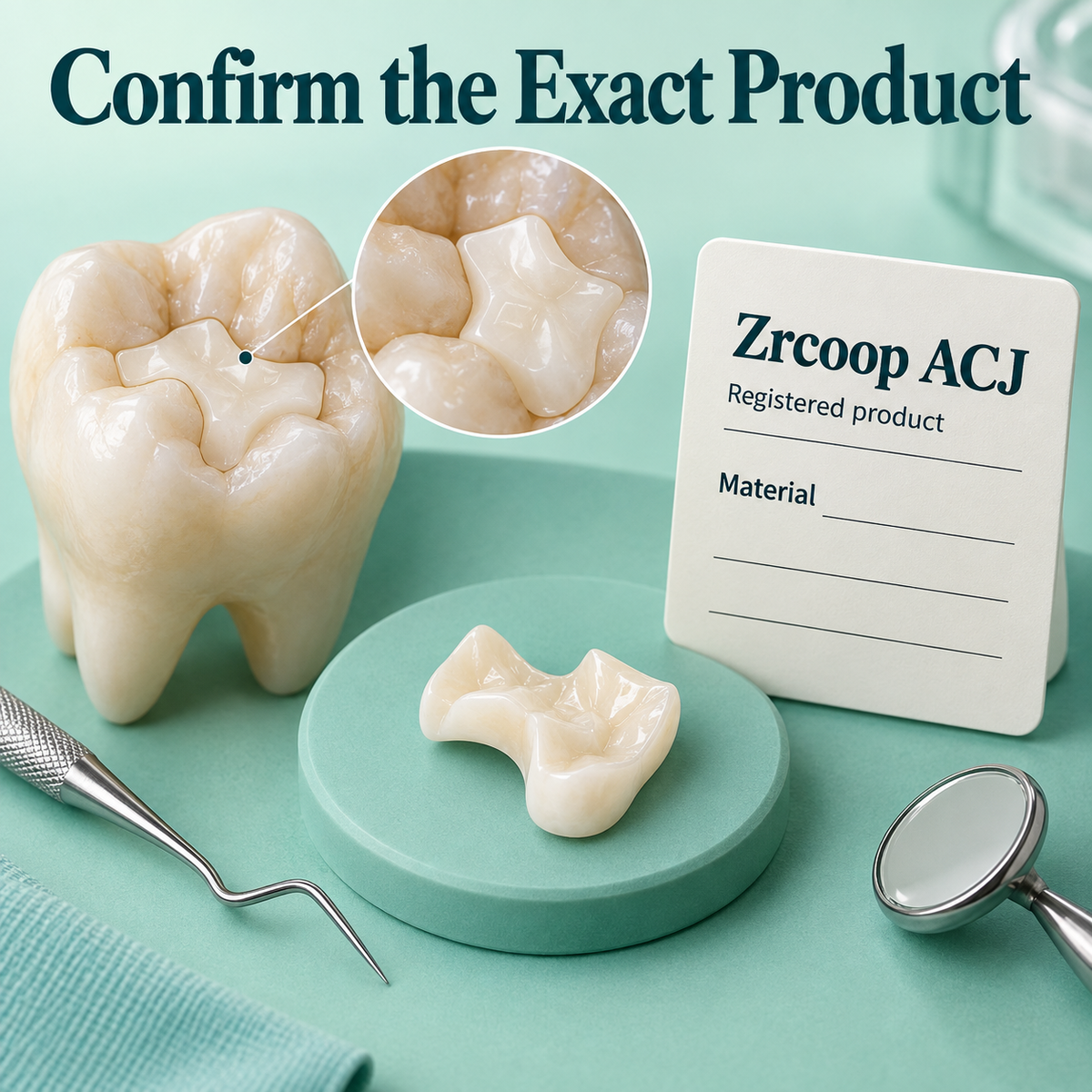 Registered product identity and material require confirmation. Educational illustration.