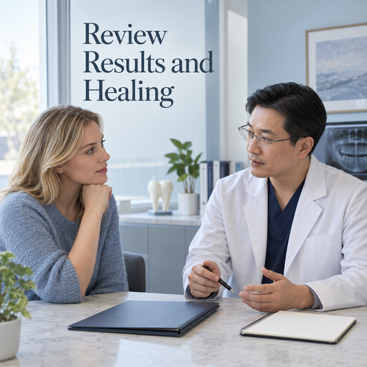 Review Results and Healing. Educational illustration.