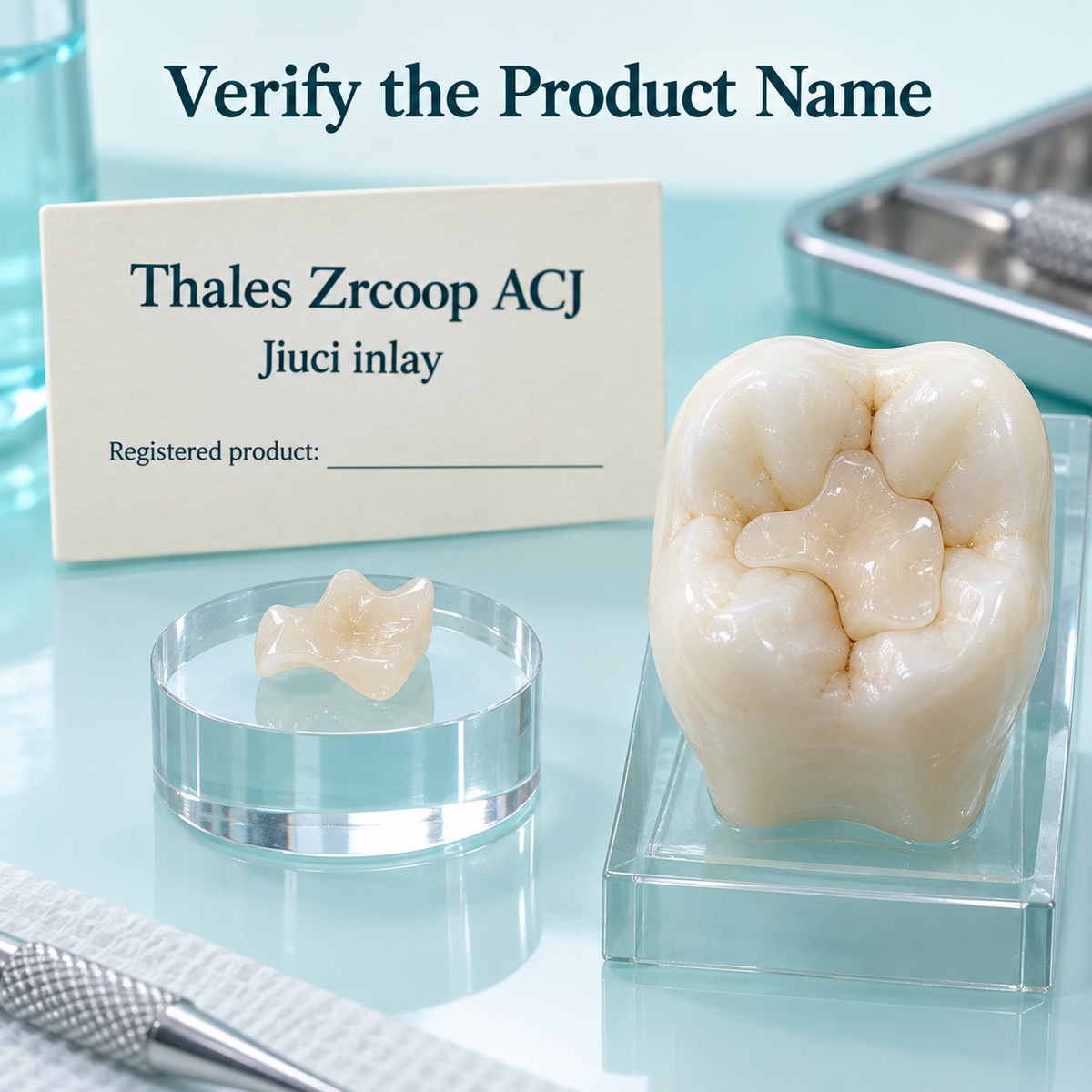 The exact Jiuci inlay product name requires confirmation. Educational illustration.