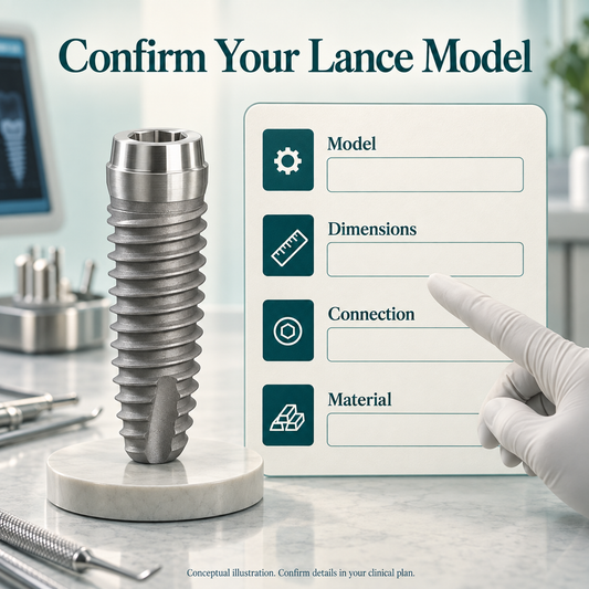 Lance implant treatment: surface — conceptual illustration