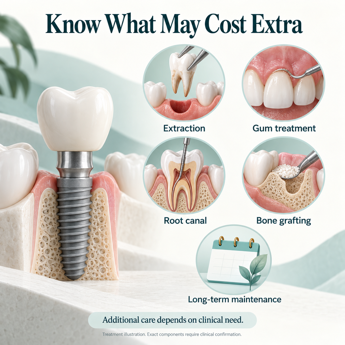 Lance implant treatment: costs — conceptual illustration