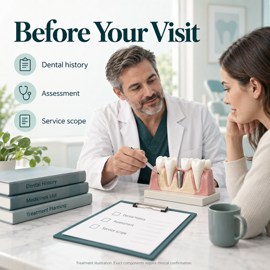 Lance implant treatment: before — conceptual illustration