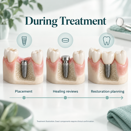 Lance implant treatment: during — conceptual illustration