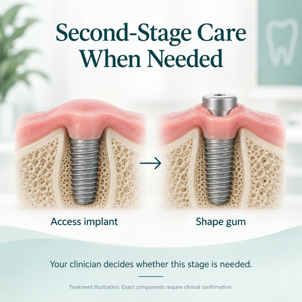 Educational Lance treatment illustration. Exact components require clinical confirmation.