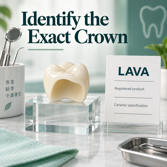 The LAVA product and precise ceramic specification are confirmed. Educational illustration.