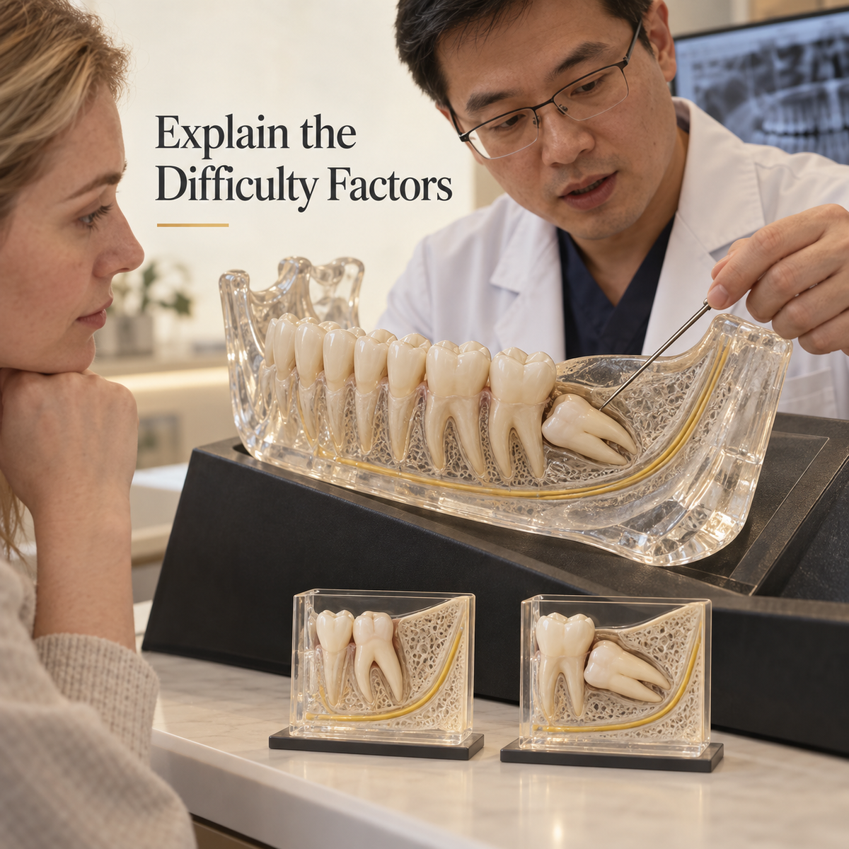 Explain the Difficulty Factors. Educational illustration.