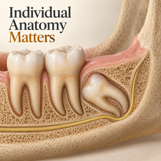 Individual Anatomy Matters. Educational illustration.