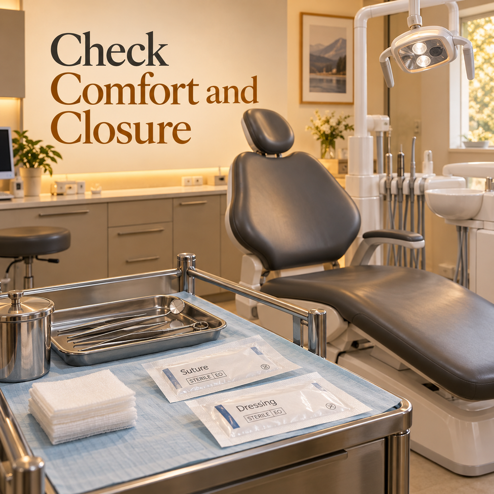 Check Comfort and Closure. Educational illustration.