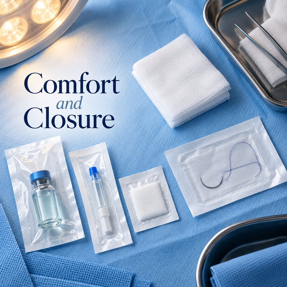 Comfort and Closure. Educational illustration.