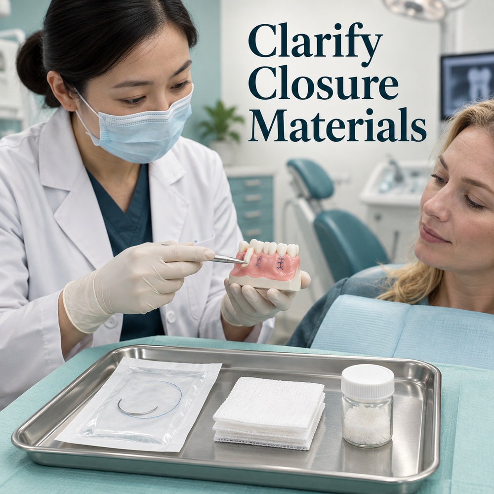 Clarify Closure Materials. Educational illustration.