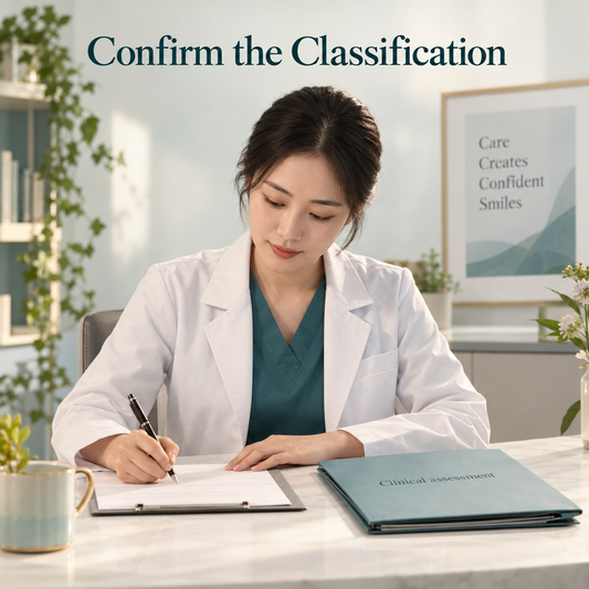 Clinic criteria support the classification. Illustrative scene.