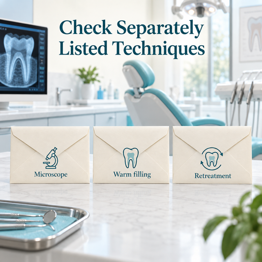 Additional techniques require separate confirmation. Educational illustration.